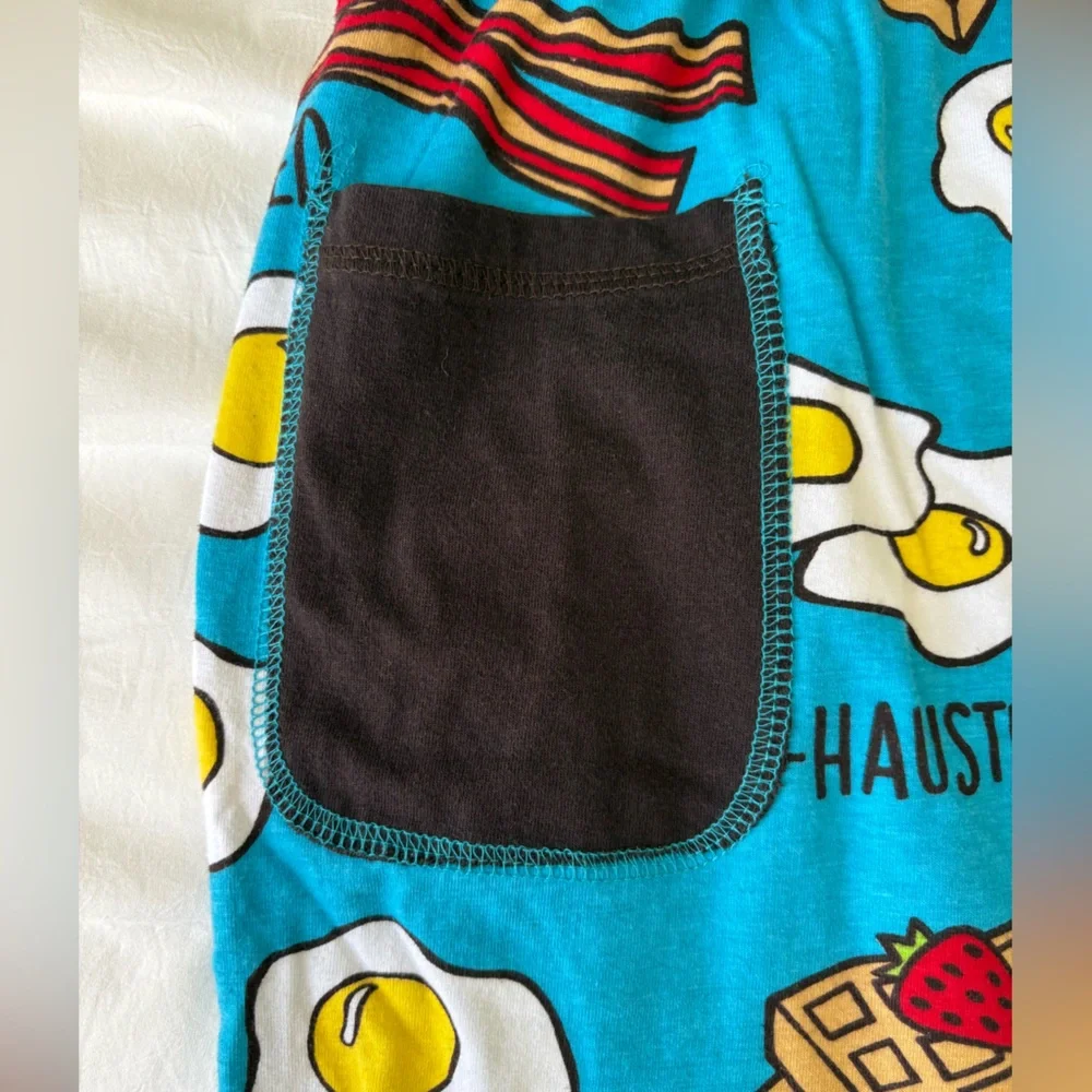 LazyOne “I’m Eggs-hausted” Bacon Eggs Pajama Pants – Women’s Small 100% Cotton - Picture 7 of 10
